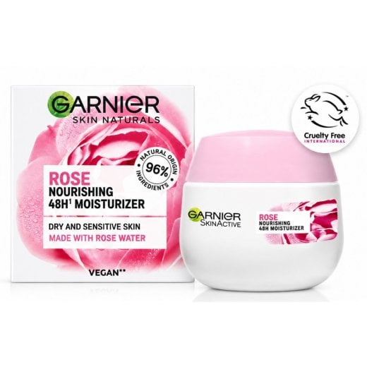 Garnier  Skin Naturals Rose Nourishing 48 HR Moisturiser