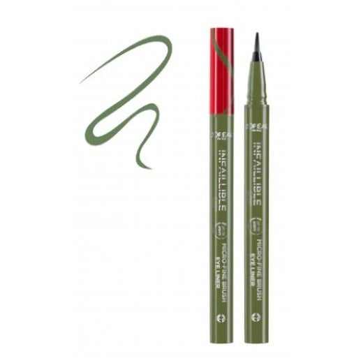 L'Oreal  Infallible Grip Micro Fine Brush Eyeliner - Sage Green