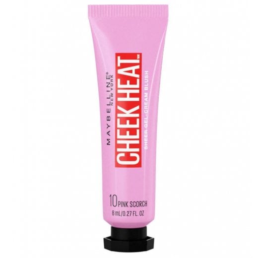 Maybelline  Cheek Heat Sheer Gel Cream Blush - 10 Pink Scorch
