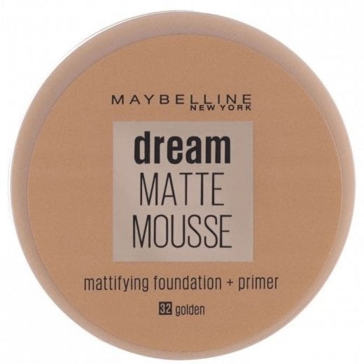Maybelline  Dream Matte Mousse Mattifying Foundation + Primer - 32 Golden