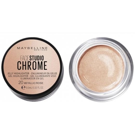 Maybelline  Face Studio Chrome Jelly Highlighter - 20 Metallic Rose