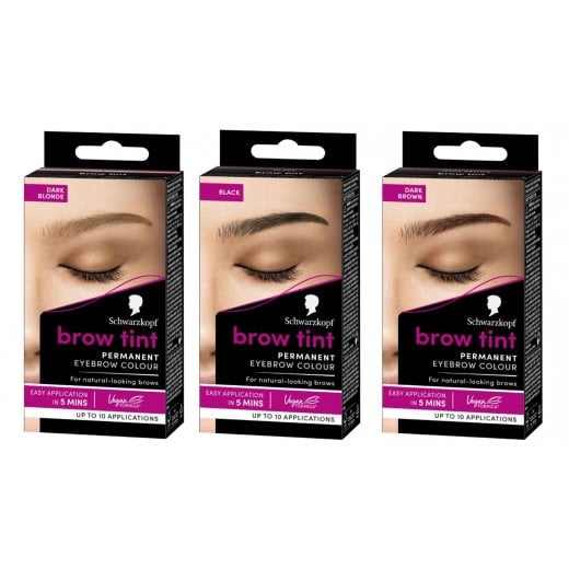Schwarzkopf  Brow Tint - Professional Formula Eyebrow Tinting Kit