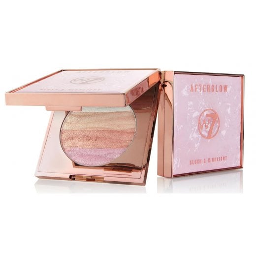 W7  Afterglow Blush & Highlight Compact