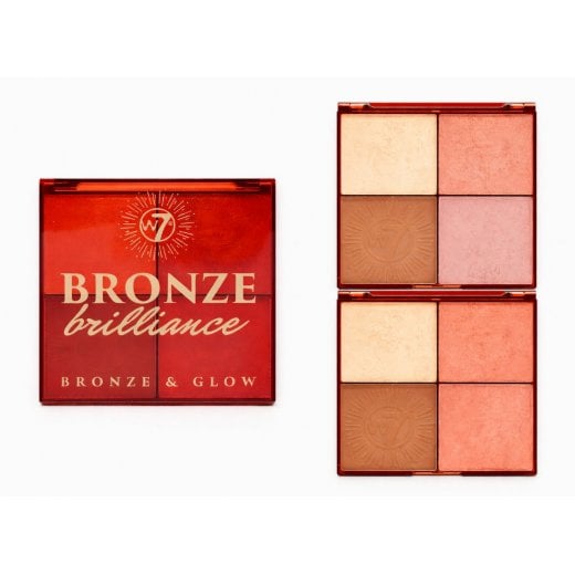 W7  Bronze Brilliance Bronze & Glow Palette
